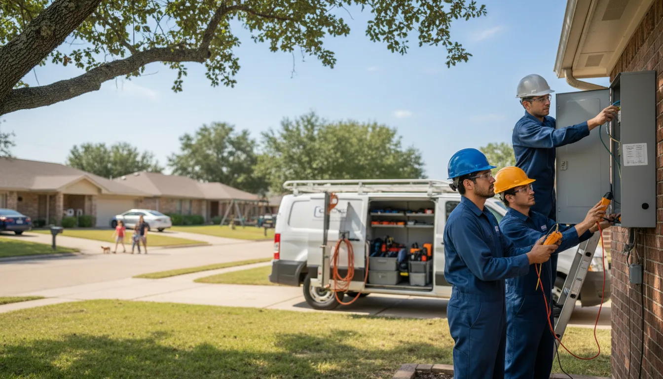 Certified electrician providing emergency electrical services in Saucier, MS